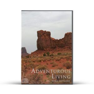 Book cover titled "Adventurous Living" with desert landscape background.