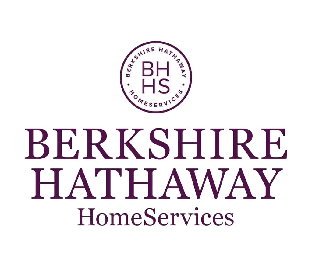 Berkshire Hathaway HomeServices logo in purple with circular BHHS emblem on white background