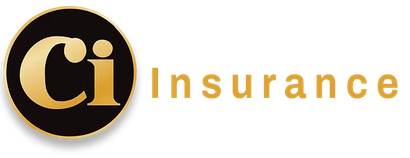 Ci Insurance logo with gold “Ci” on a black circle and orange “Insurance” text