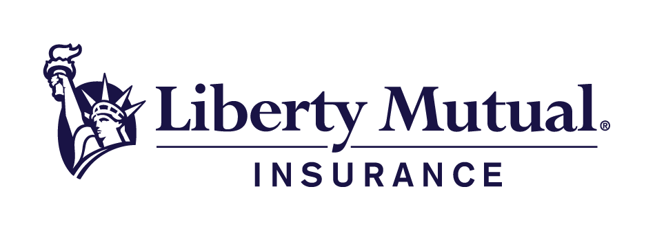 Liberty Mutual Insurance logo with the Statue of Liberty icon and navy text on a white background