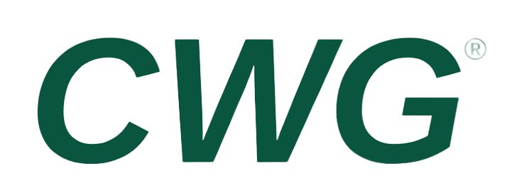 Green CWG logo on a white background