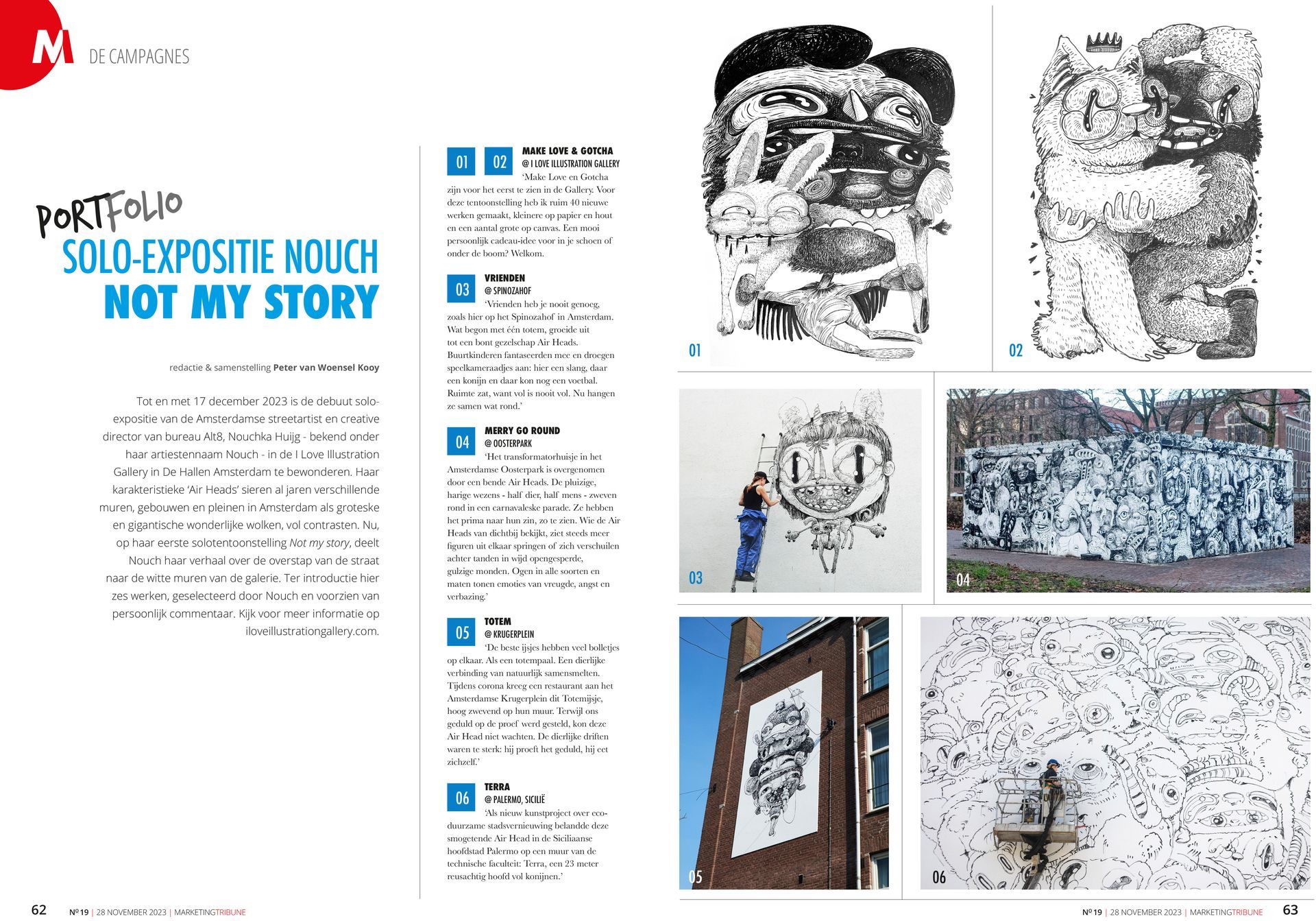Spread from a magazine: 