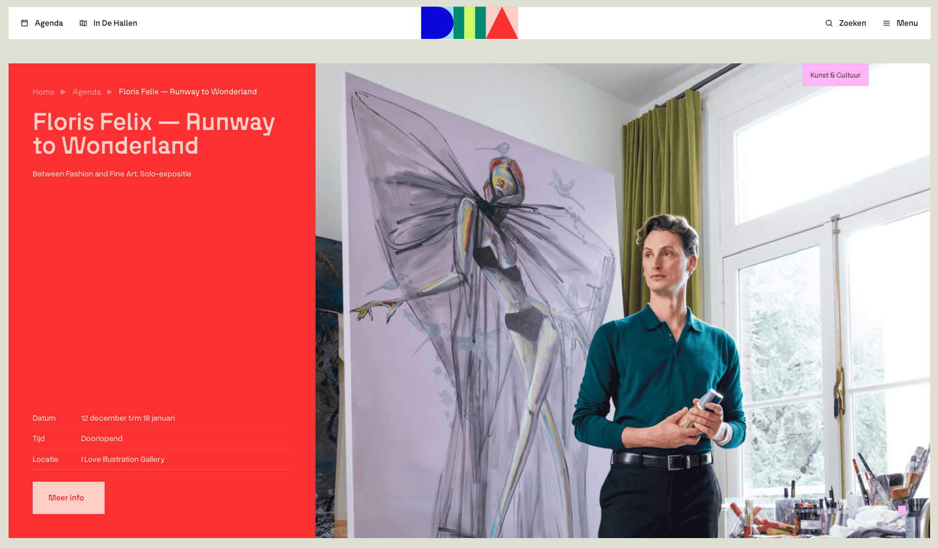 Floris Felix soo expo Runway to Wonderland I Love Illustration Gallery Amsterdam De Hallen Amsterdam