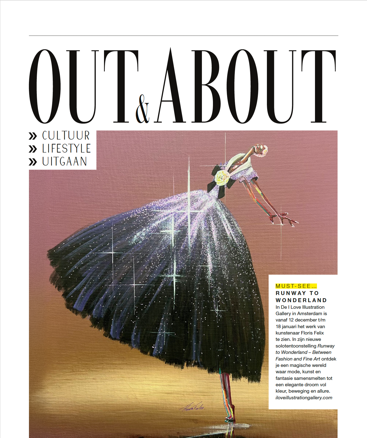Floris Felix soo expo Runway to Wonderland I Love Illustration Gallery Amsterdam GRAZIA