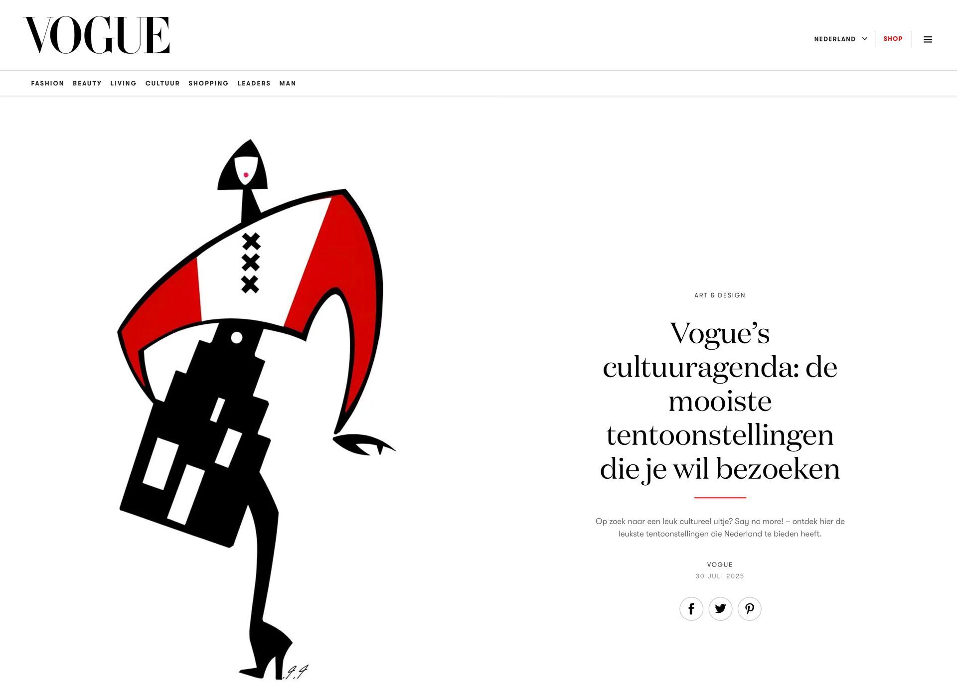Amsterdam Modestad Parool VOGUE