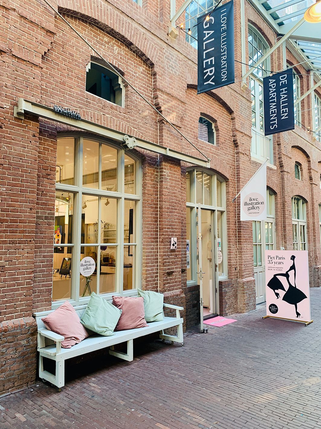 Brick building with 