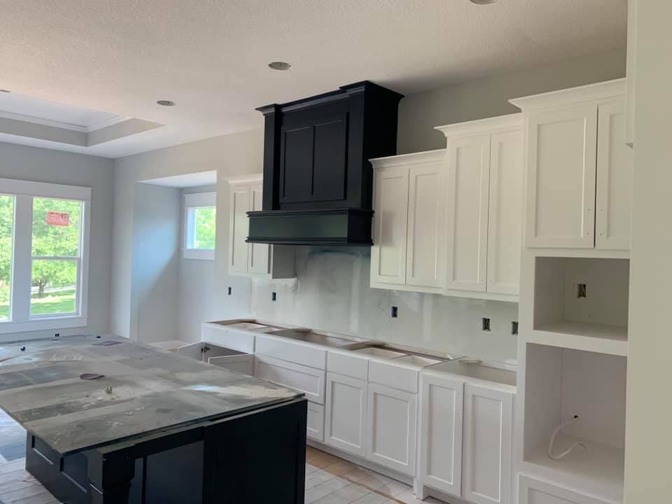 Black And White Cabinet | Kansas City, MO | 4 Seasons Painting LLC