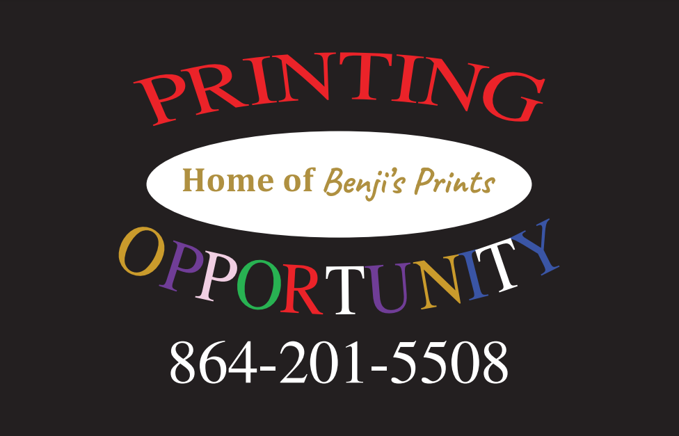 Home Greenville SC Printing Opportunity