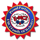 Encyclopedia badge with Einstein cartoon,