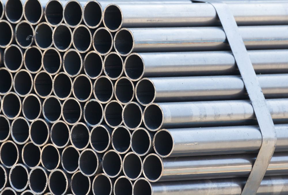A Bunch of Metal Pipes Stacked on Top of Each Other — BVN Landscape and Concrete Supplies in St Georges Basin, NSW