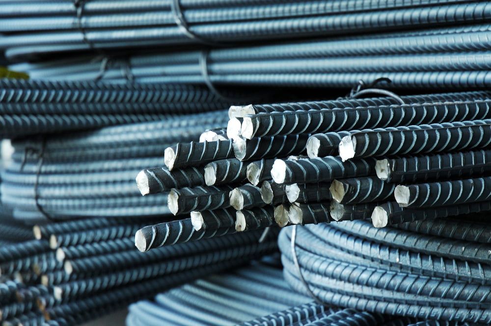 A Pile of Steel Bars Stacked on Top of Each Other — BVN Landscape and Concrete Supplies in St Georges Basin, NSW