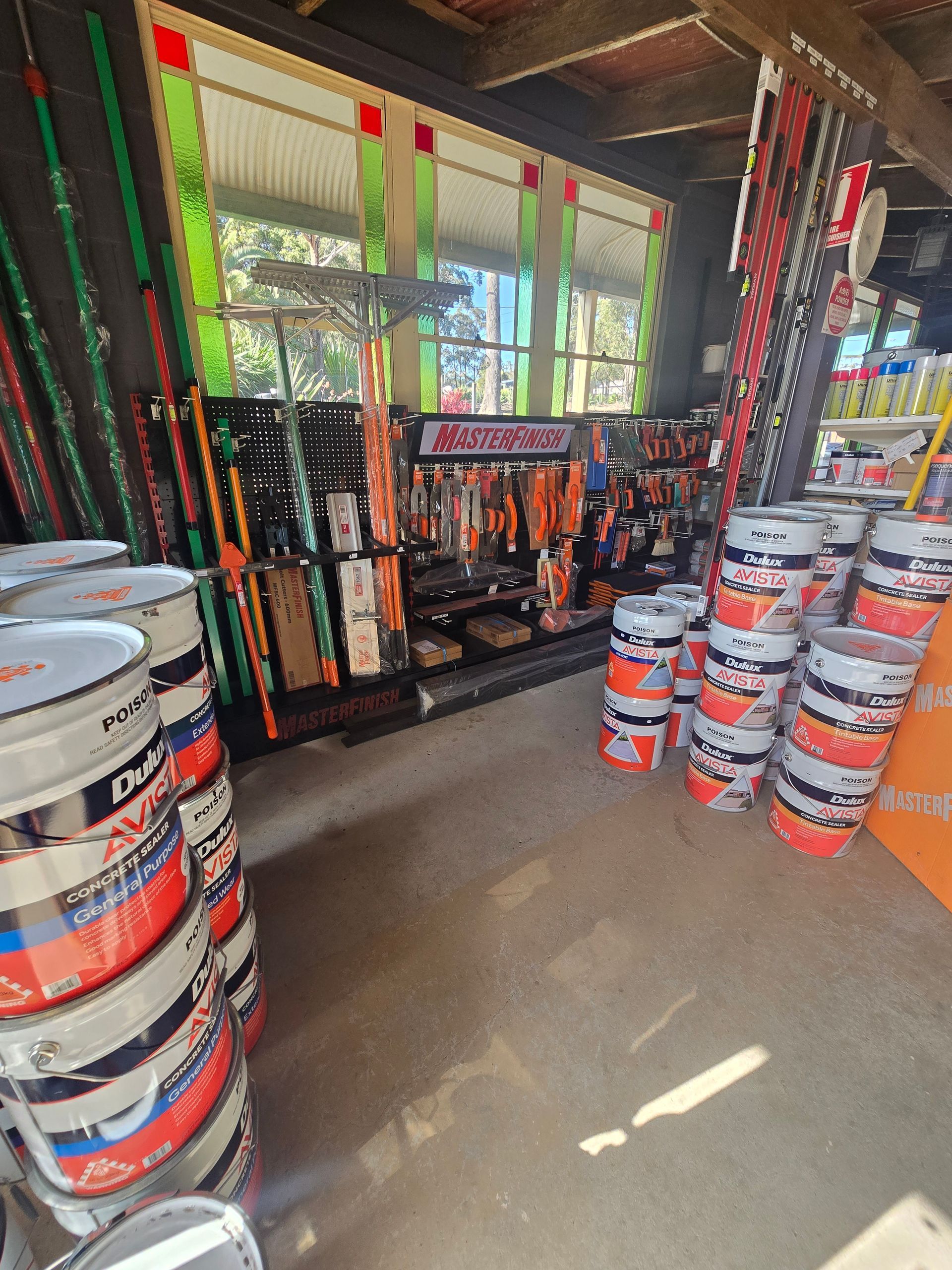 Hardware Store Interior With Tools, and Display Shelves — BVN Landscape and Concrete Supplies in Berry, NSW