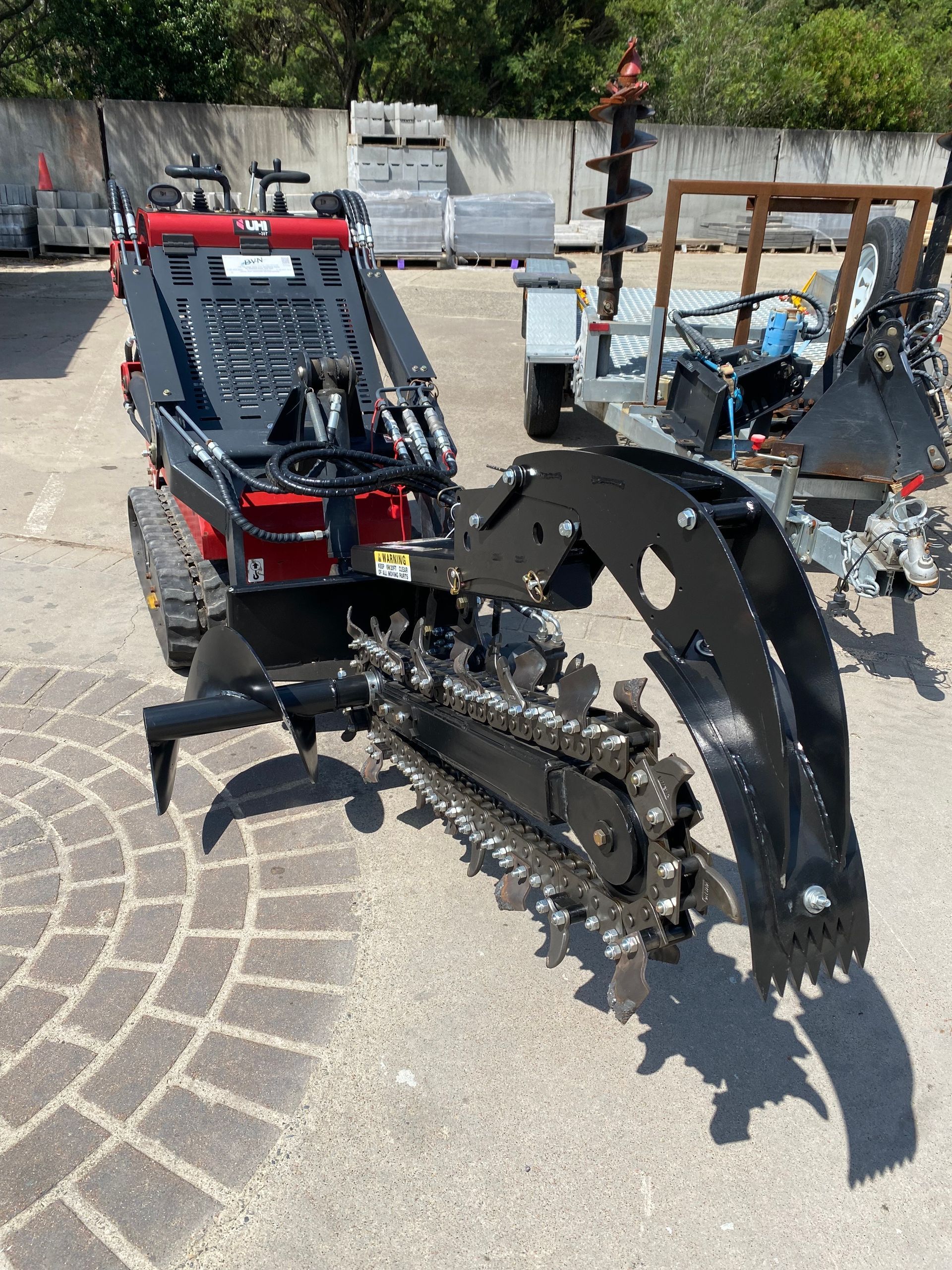 Mini Loader Trencher — BVN Landscape and Concrete Supplies in St Georges Basin, NSW