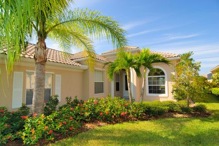House exterior with landscaping design