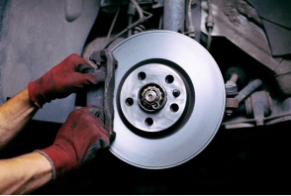 Mobile mechanic replacing brake pads in Cheyenne, WY