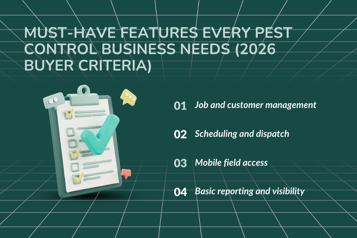 Must-Have Features Every Pest Control Business Needs (2026 Buyer Criteria)