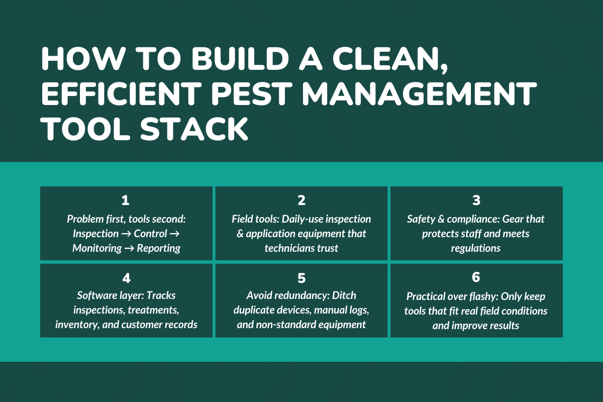 How to Build a Clean, Efficient Pest Management Tool Stack?
