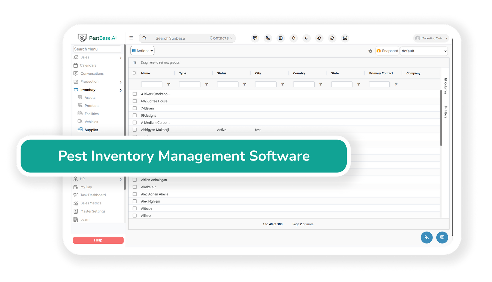 PestBase Pest Control Sales Software