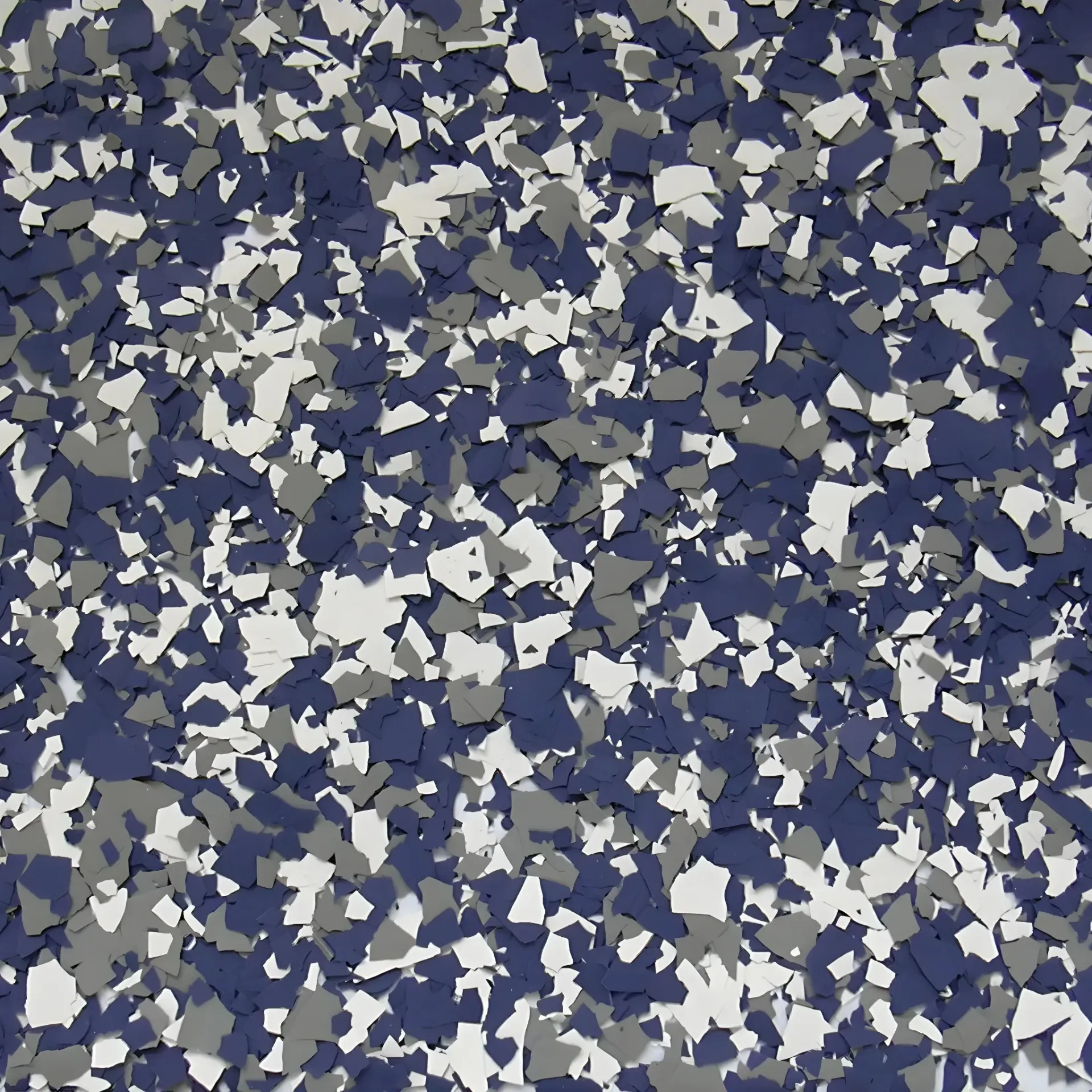Blue, white, and gray camouflage-like abstract pattern filling the frame