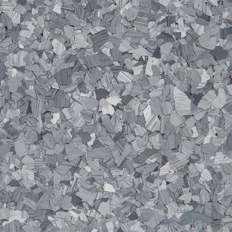 Gray abstract mosaic of small irregular tiles with a textured, speckled pattern