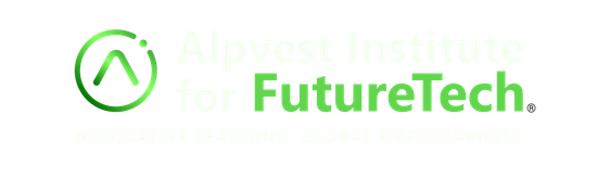 A logo for a company called almost institute for future tech