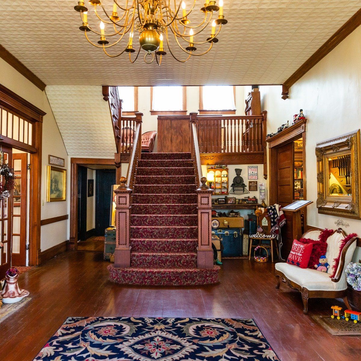 Grand Victorian Inn staircase