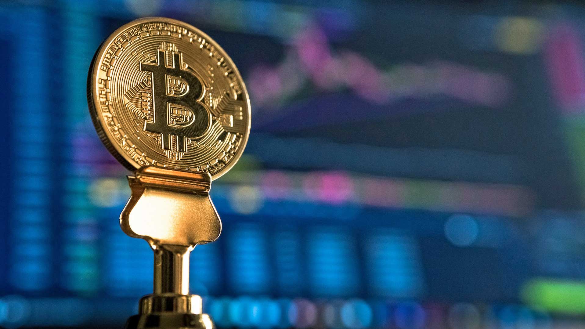 Photo of a decorative Bitcoin