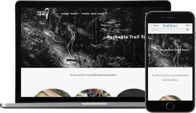 Trail Boss website screenshot photo