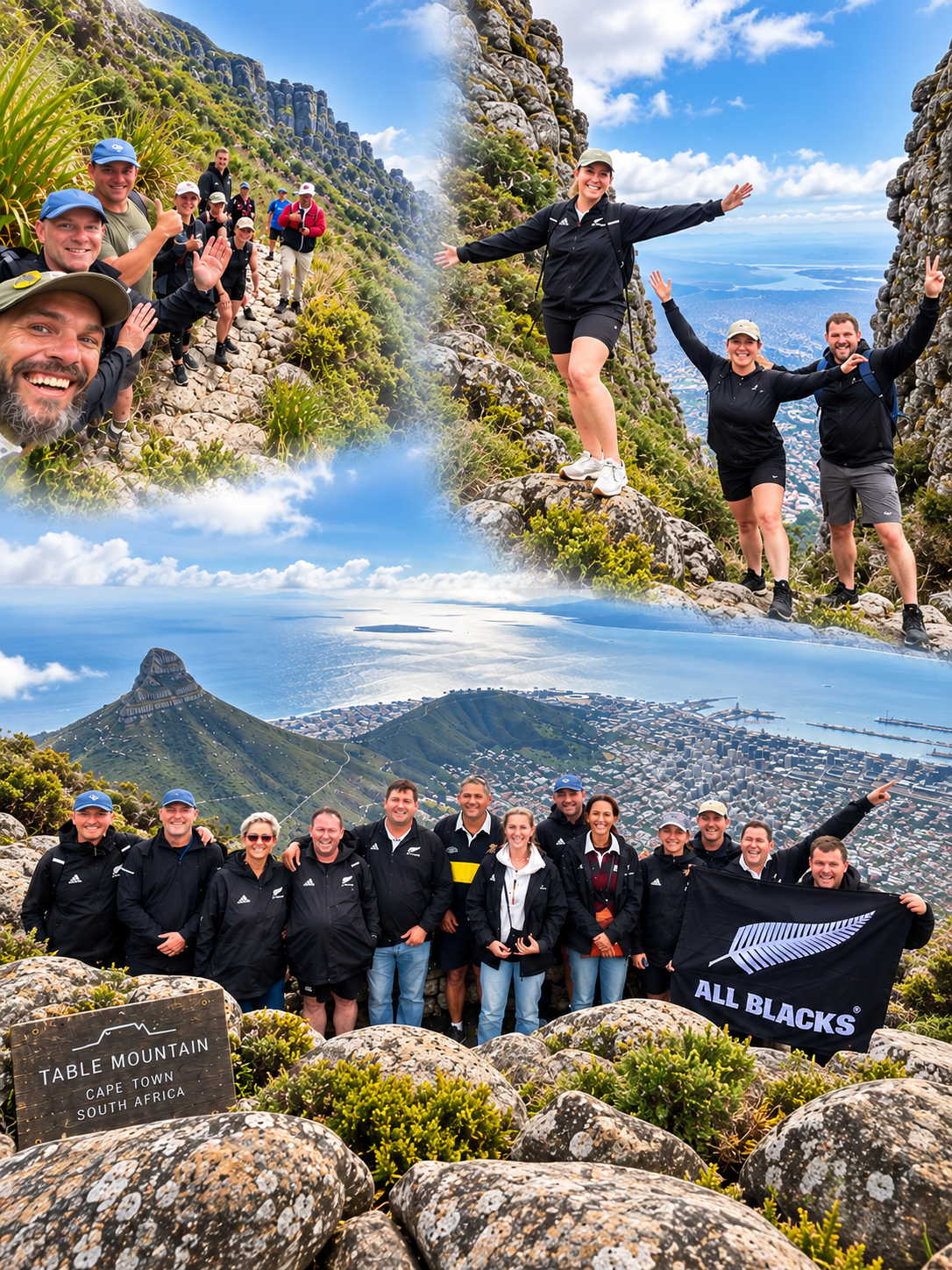 Group adventure experience in Cape Town mountains