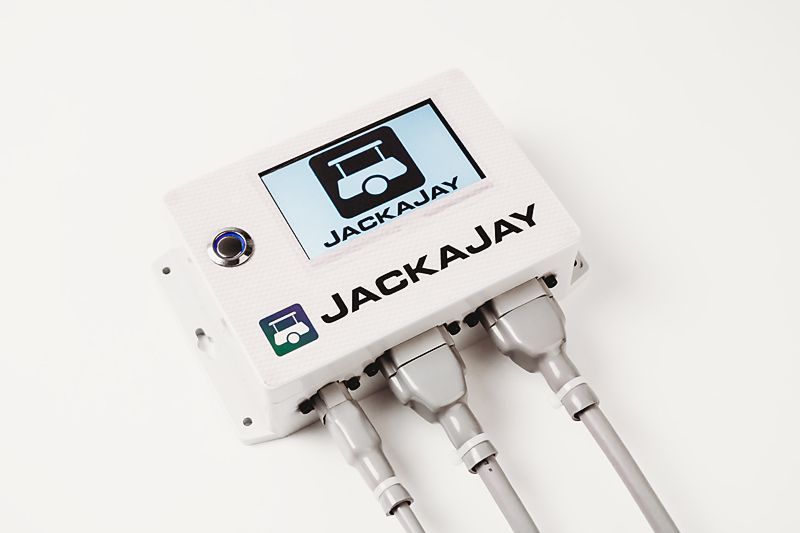 A Jackajay Device With Wires Attach To It — Lake Macquarie Caravan Repairs In Cardiff, NSW