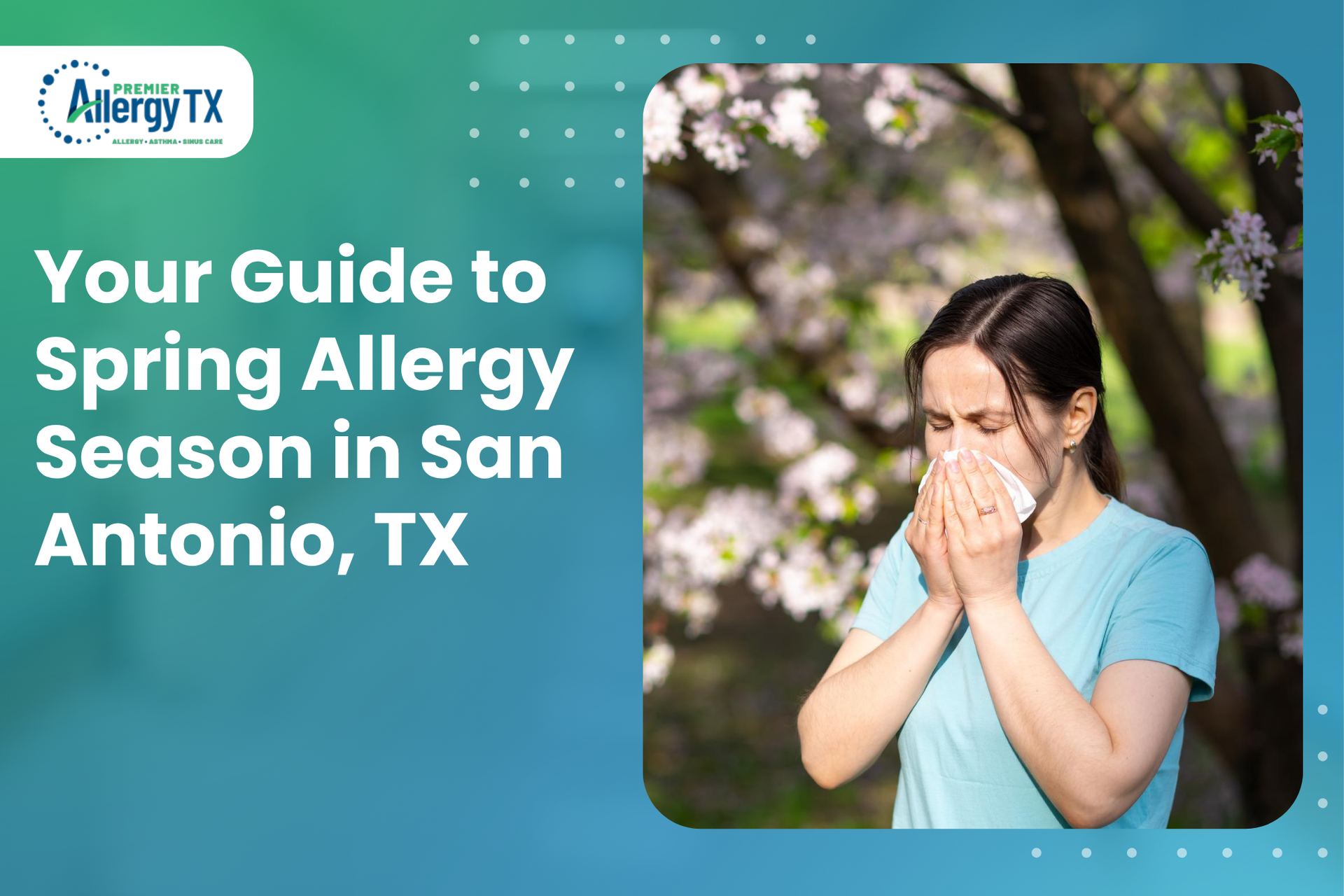 spring allergy season in Texas with high pollen levels and allergy symptoms