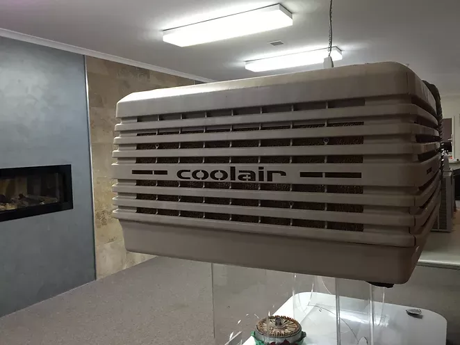 coolair air conditioning unit on display in dwr services