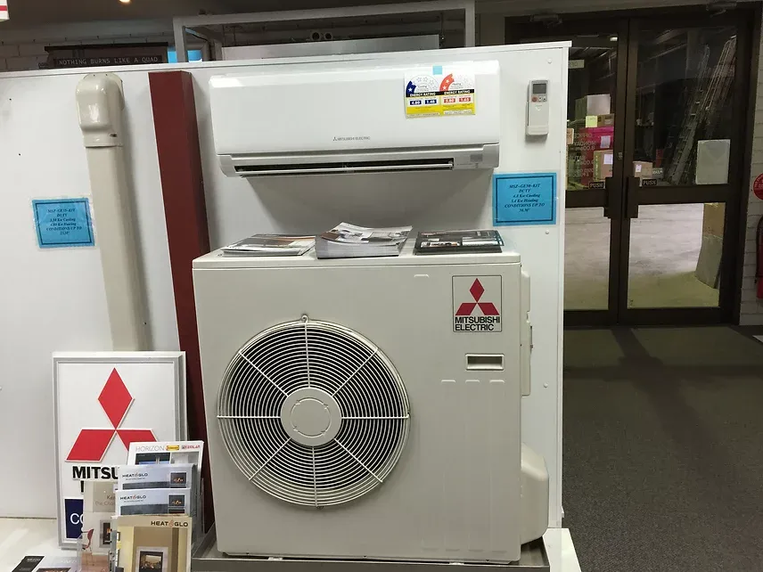 air conditioning unit on display at dwr services 