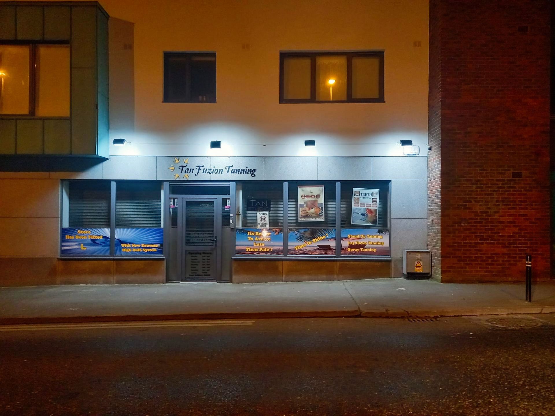 A store front with a sign that says the finest time