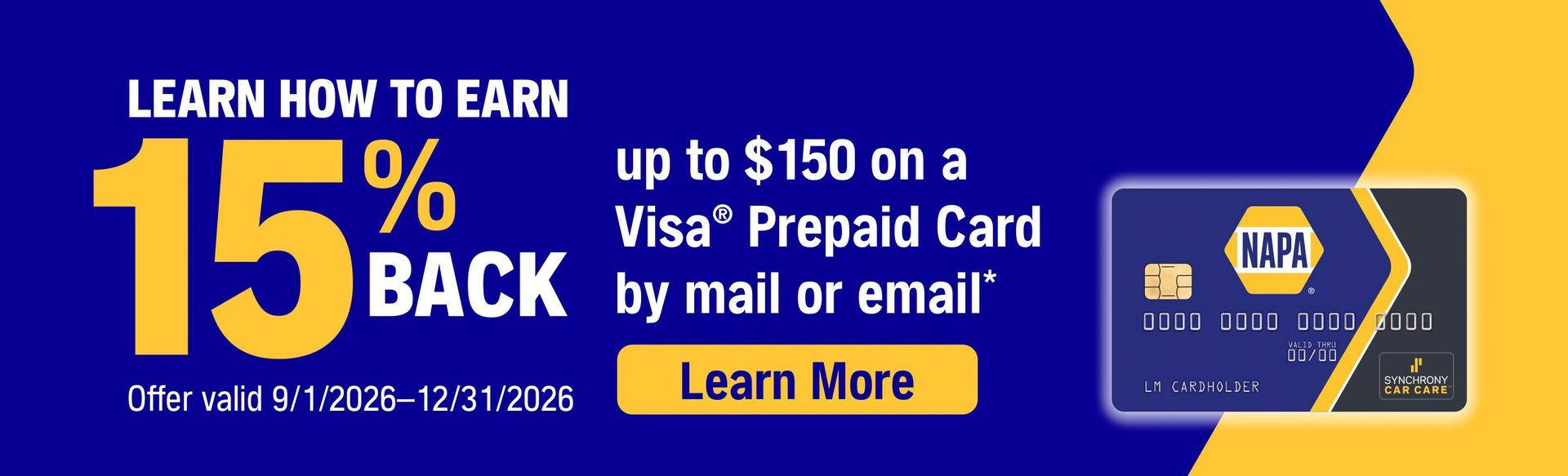 NAPA Credit Card | Dragonfly Automotive