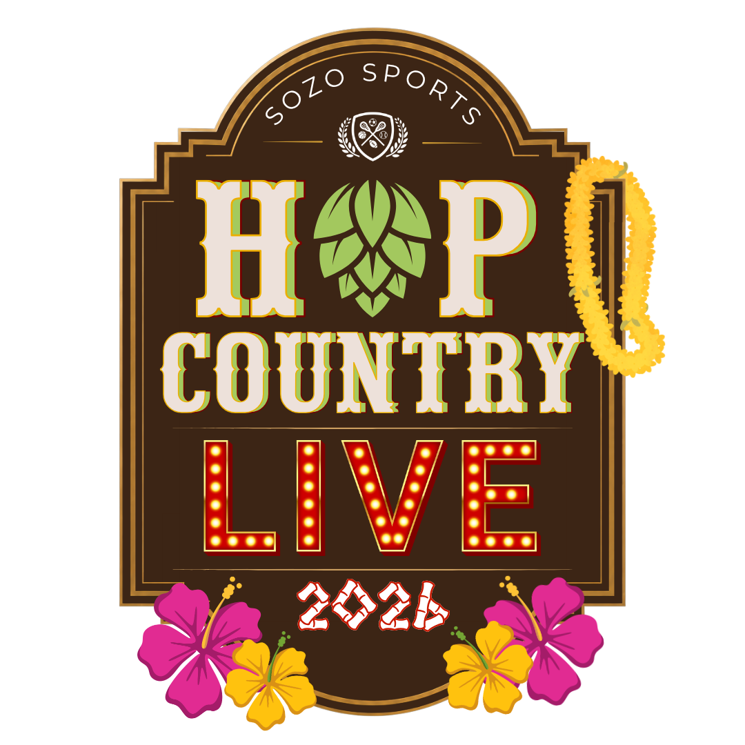 The logo for the hop country music festival is a guitar with a hop on it.