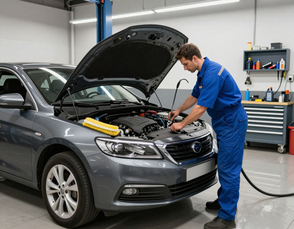 Oil change and maintenance service