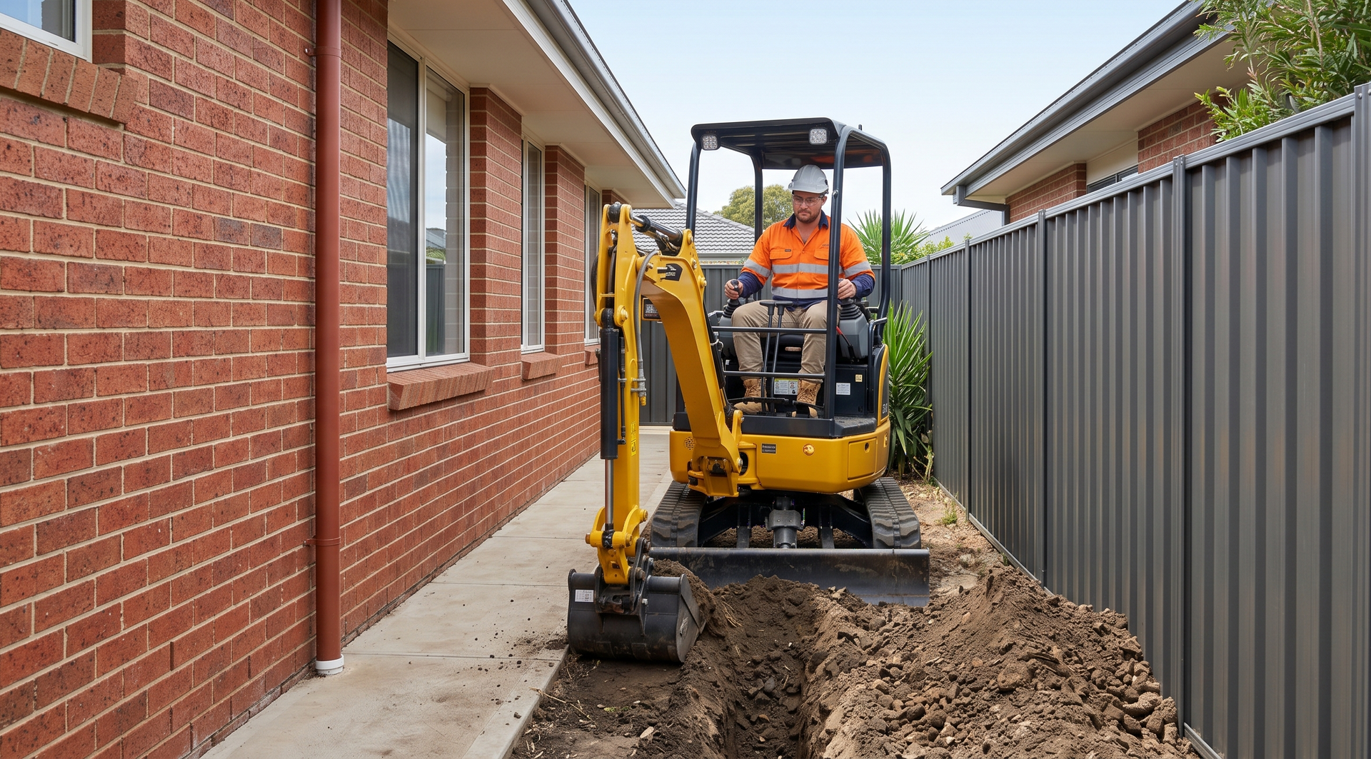 Stormwater drainage and trenching