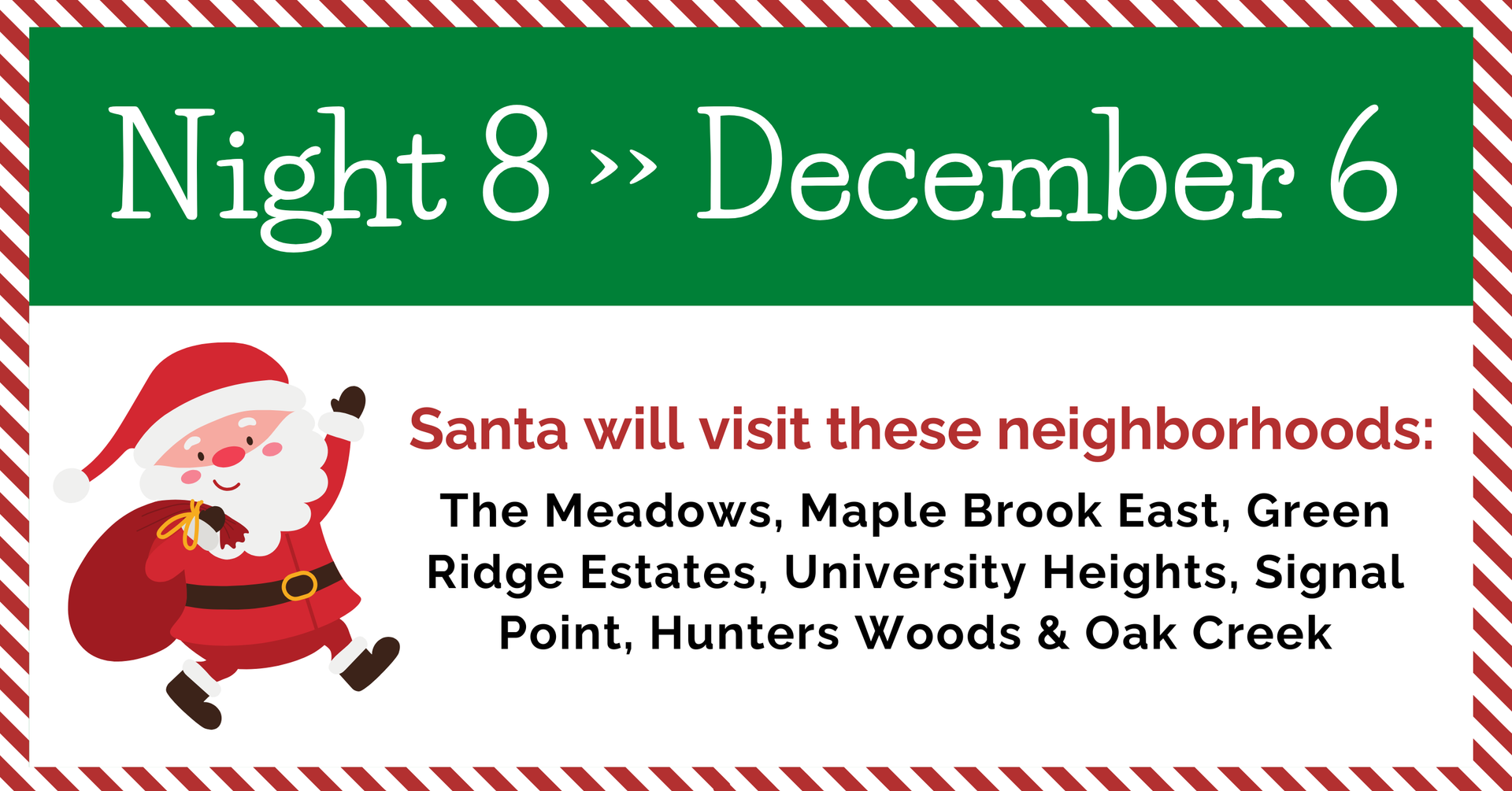 Night 8 of Santa's Sleigh Tour 2024
