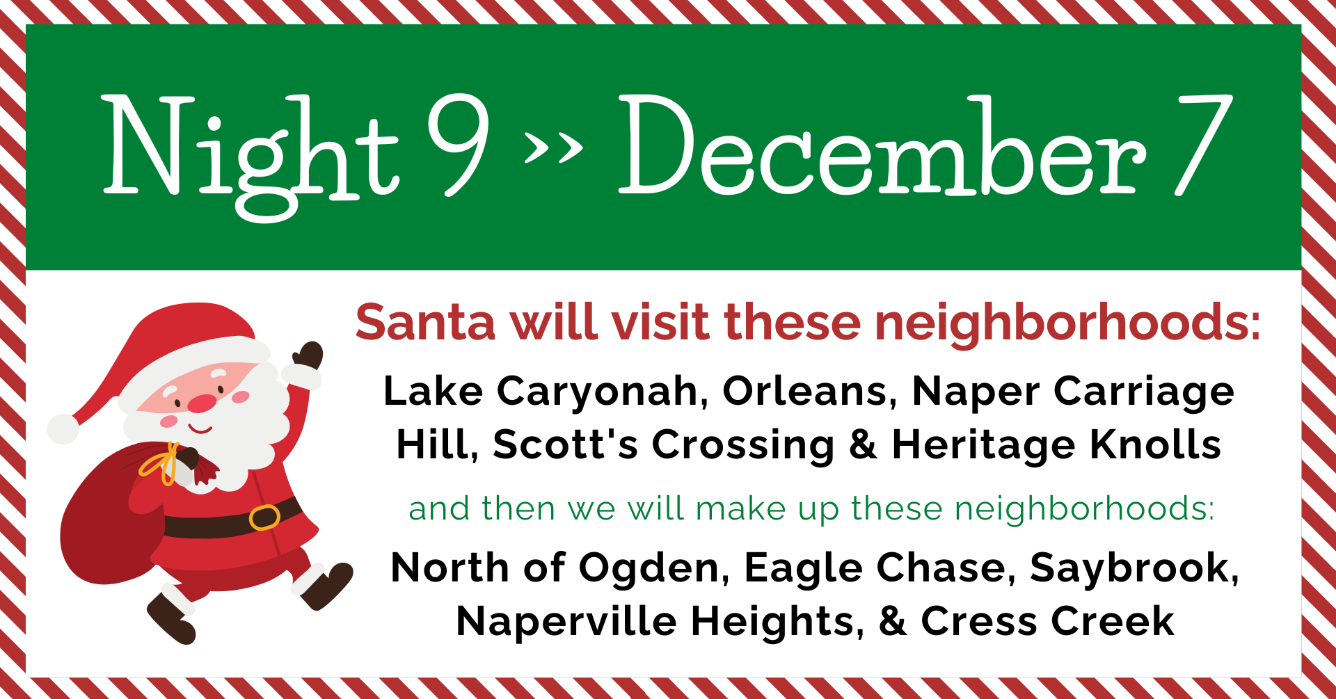 Night 9 of Santa's Sleigh Tour 2024