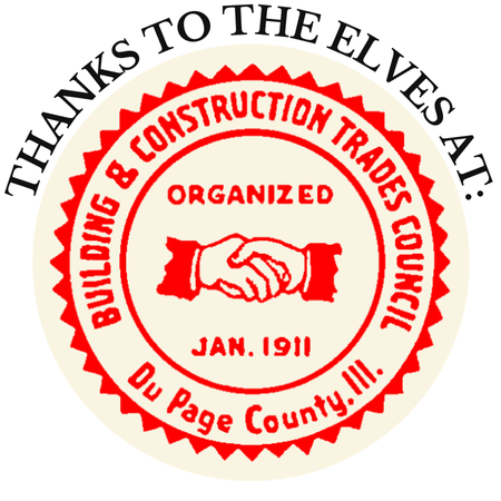 Thank you Building & Construction Trades Council, Santa's Sleigh Tour