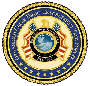 The logo for organized crime drug enforcement task forces