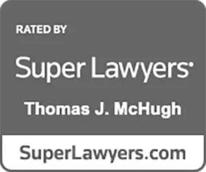 A logo for super lawyers thomas j. mchugh