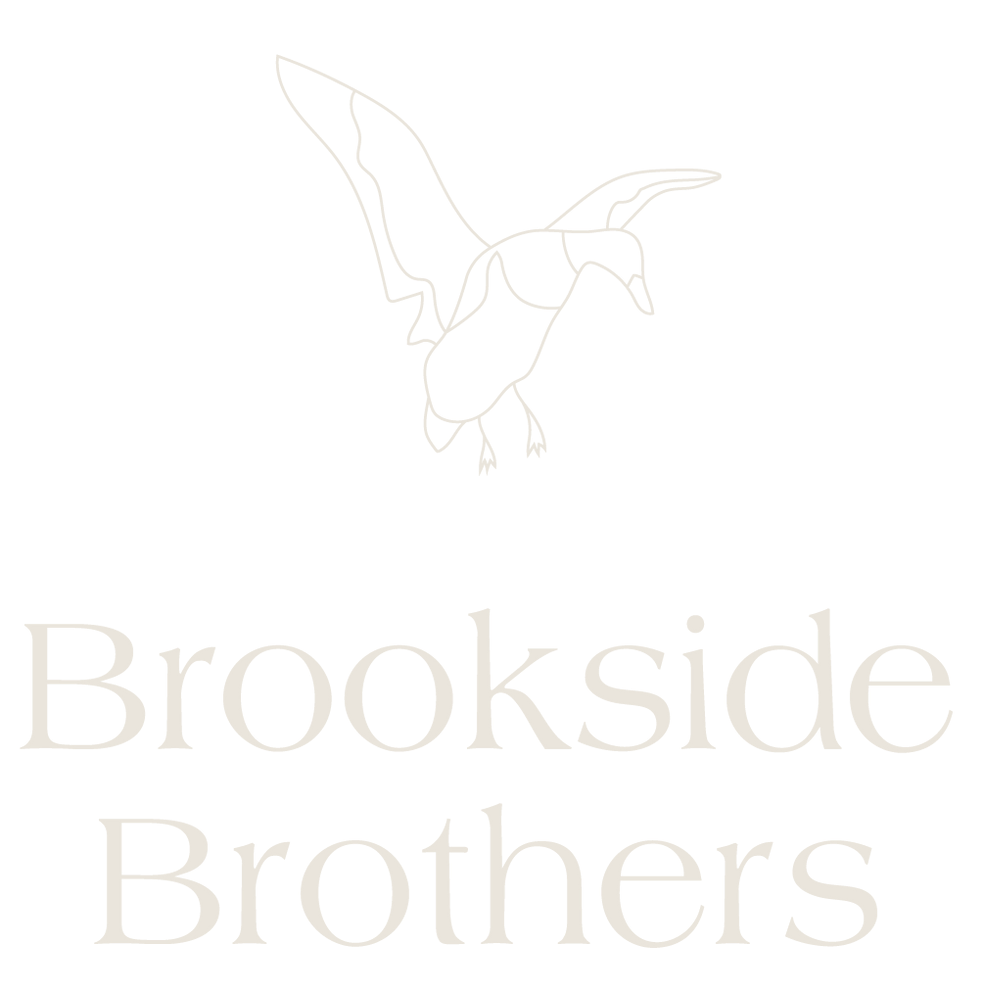 Brookside Brothers logo with a white line-art bird above the company name