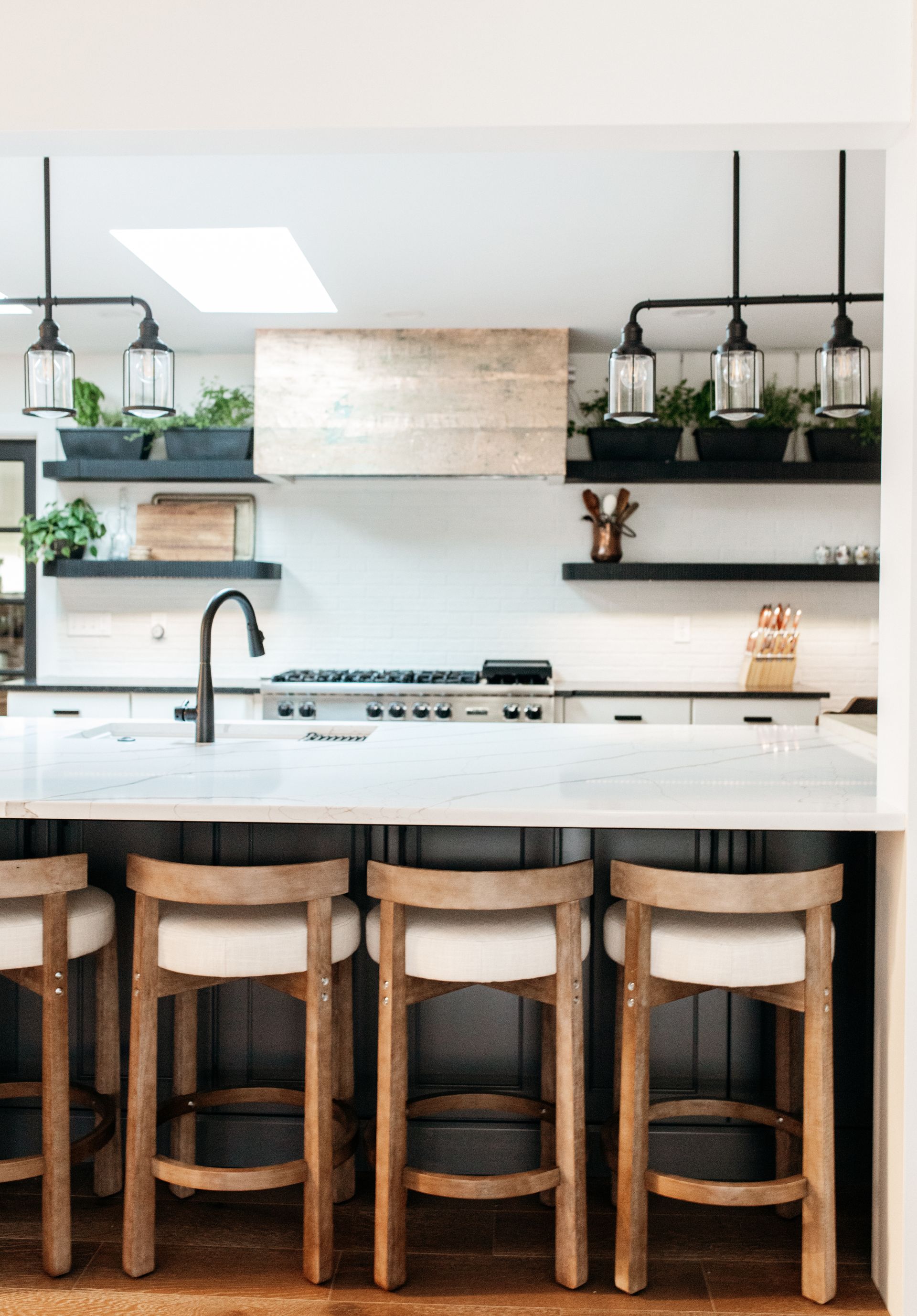 Modern Kitchen with Skylights