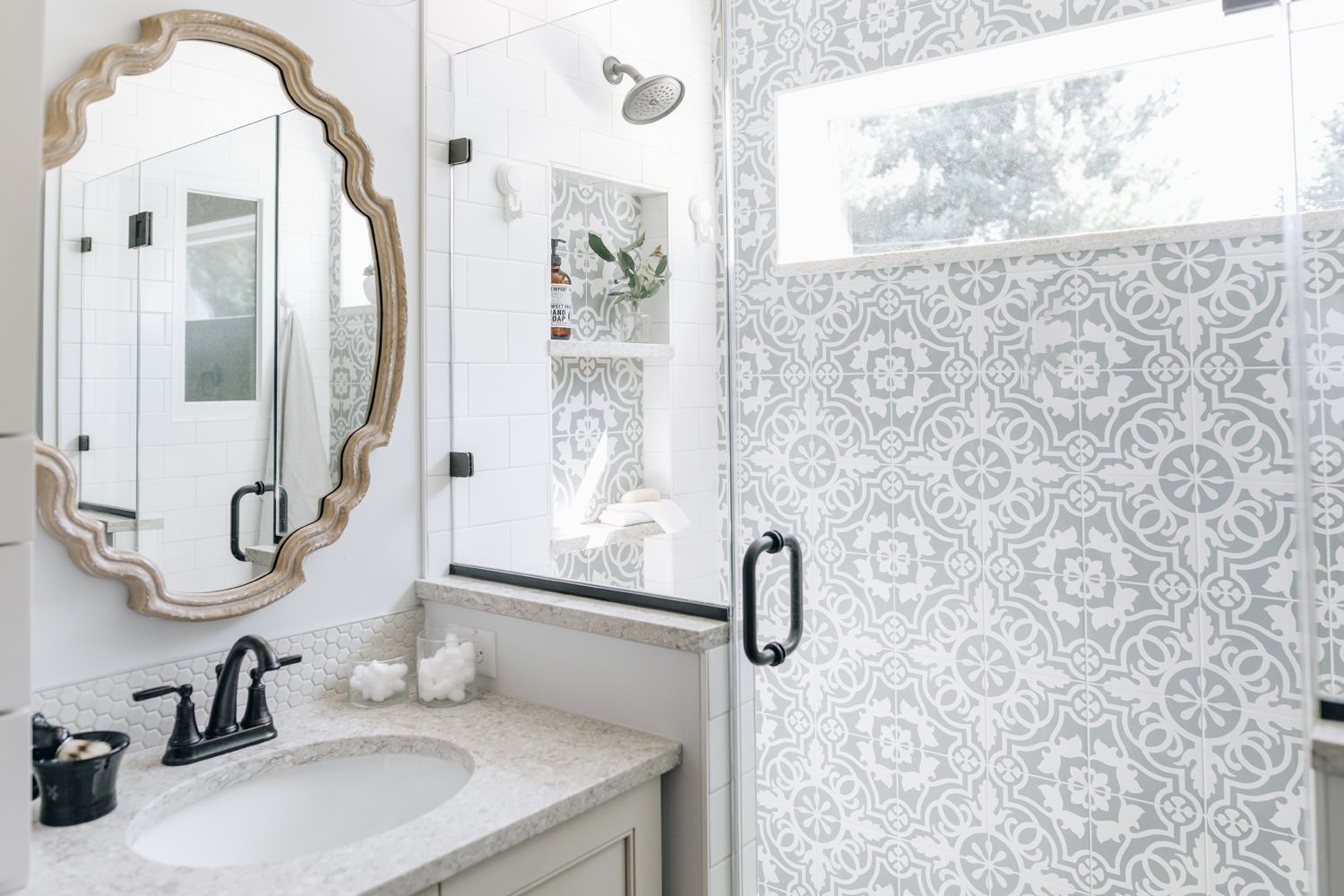 Primary Bath with Tile Shower