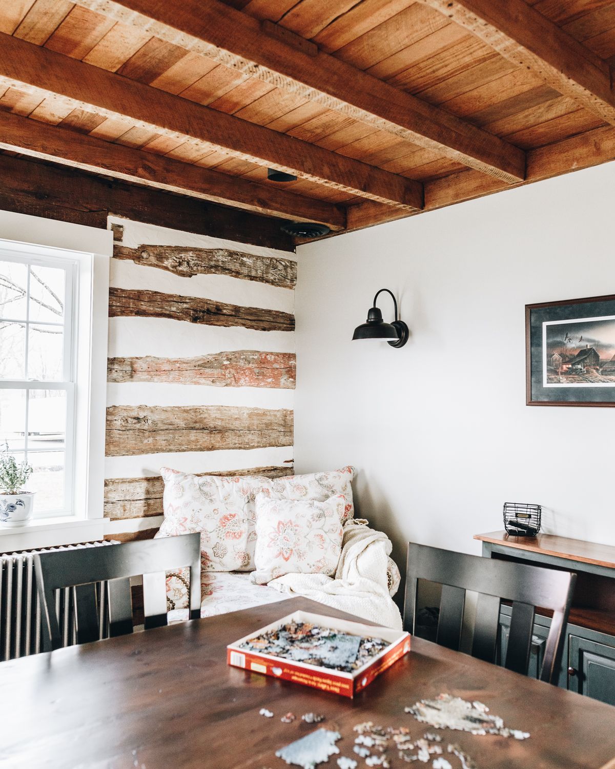 Farmhouse Renovation of Log Home