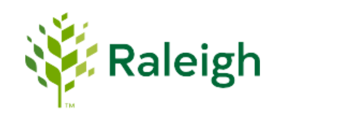 City of Raleigh logo: a green, pixelated stylized oak tree next to the word 
