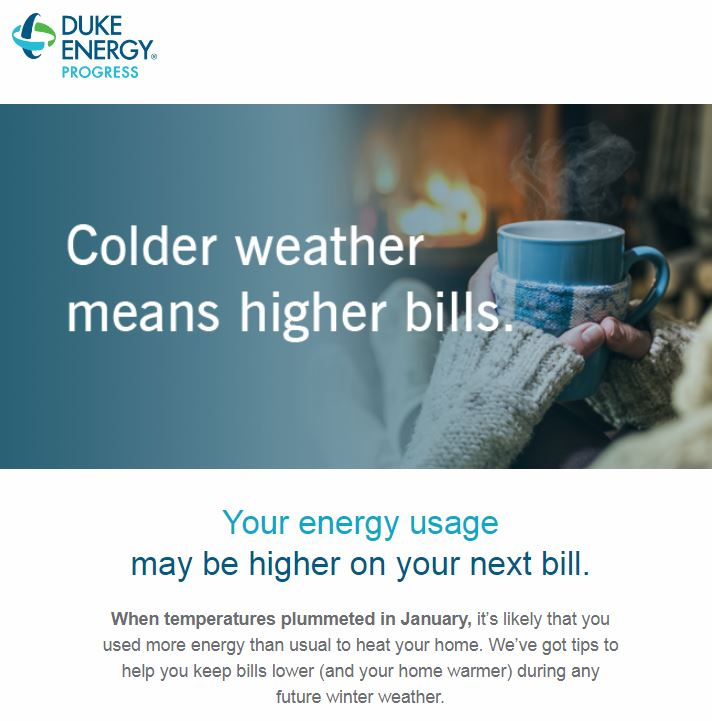 Duke Energy Progress email header: 