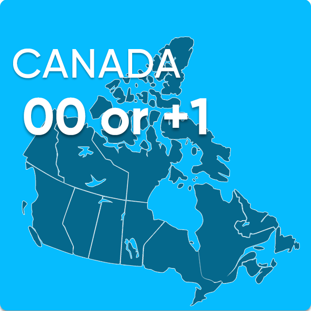 how to dial international call from canada